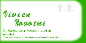 vivien novotni business card